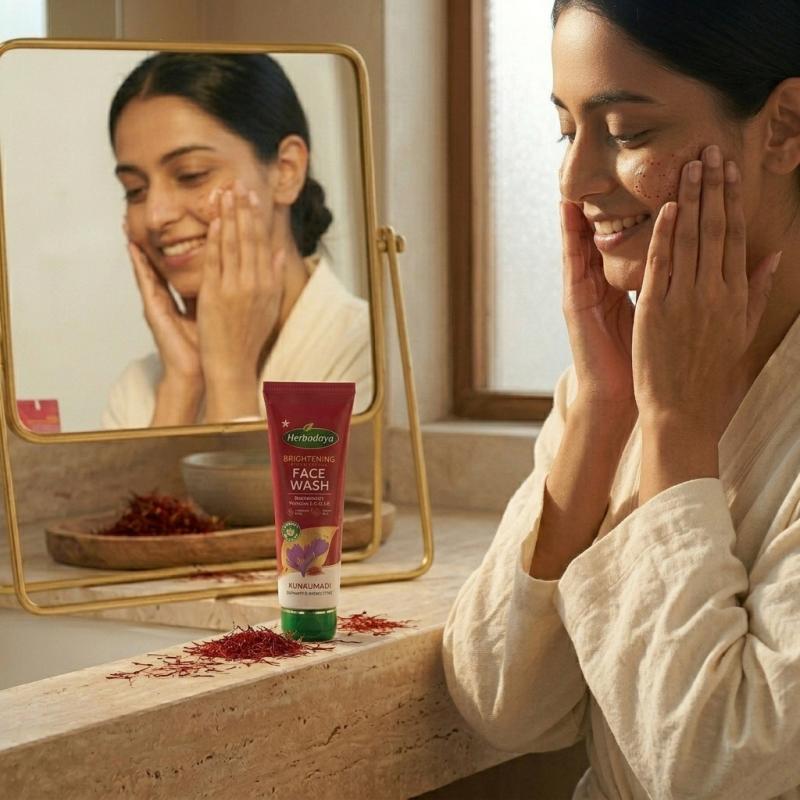 Brightening Kunkumadi Face Wash 100ml (Free Anti-Acne Neem & Aloevera Face wash 20ml)