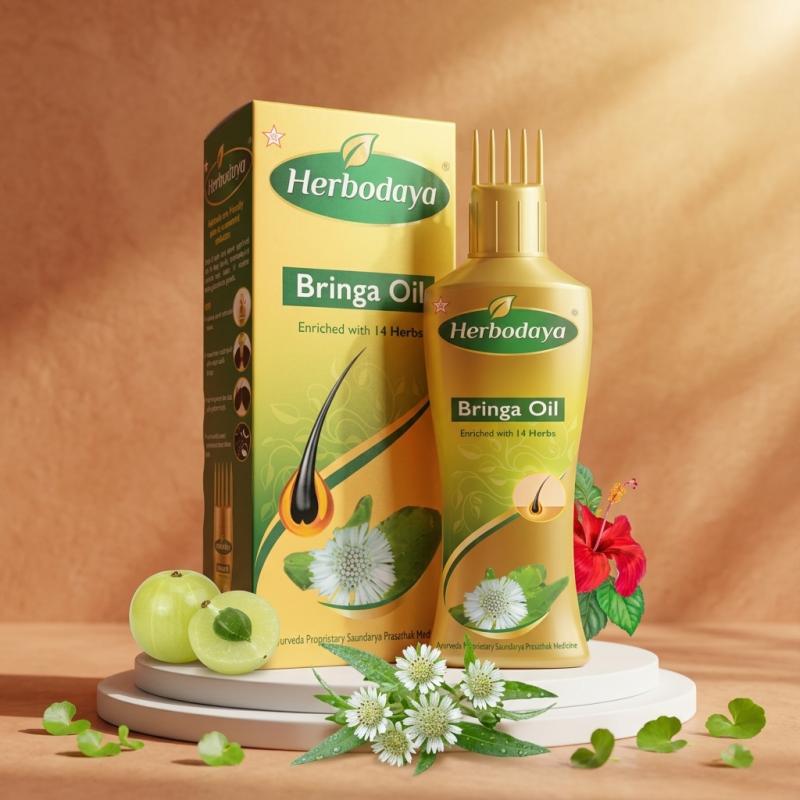 Bringa Hair Oil - Enriched with 14 Herbs