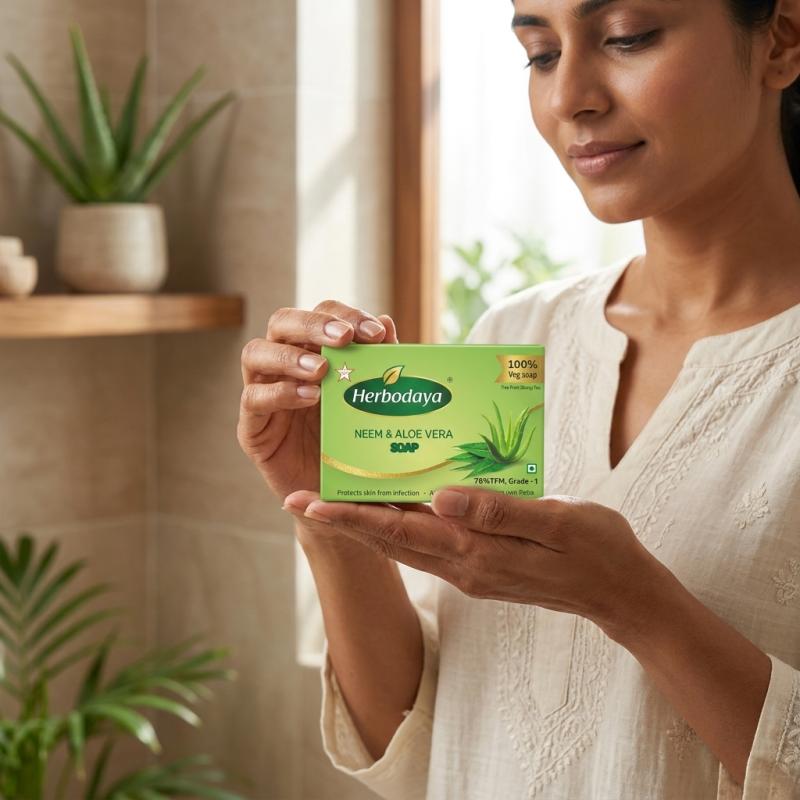 Family Pack (5*75g-Coconut Milk Soap + 5*75g-Neem & Aloe Vera Soap)