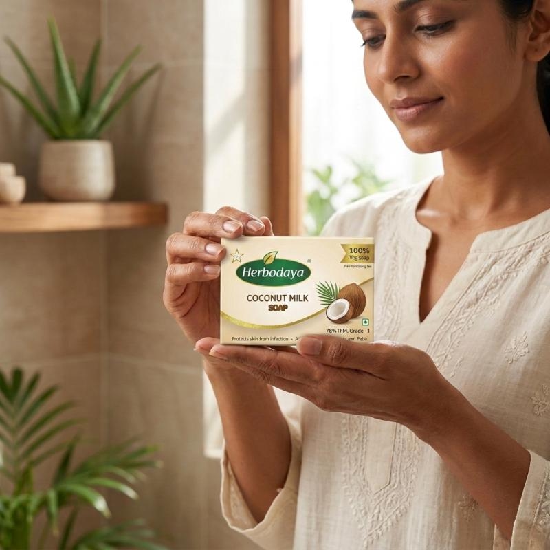 Family Pack (5*75g-Coconut Milk Soap + 5*75g-Neem & Aloe Vera Soap)