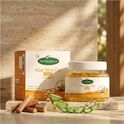 Aloe Vera Gel – Sandal for Anti-Aging – 100 gm